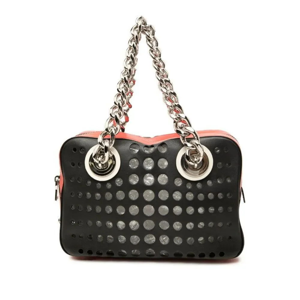 Prada City Fori Triangle Logo Tote